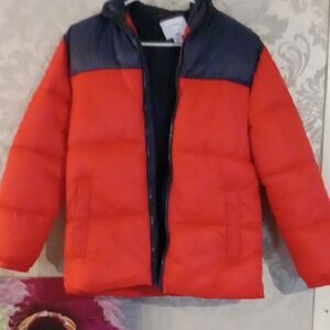 Old Navy Kids Red and Navy Puffer Jacket